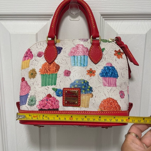 Dooney & Bourke Red and Multicolor Cupcake Satchel Bitsy bag - Picture 17 of 17